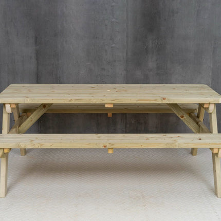 Fortem Rounded Pub Style Picnic Table Benches Set