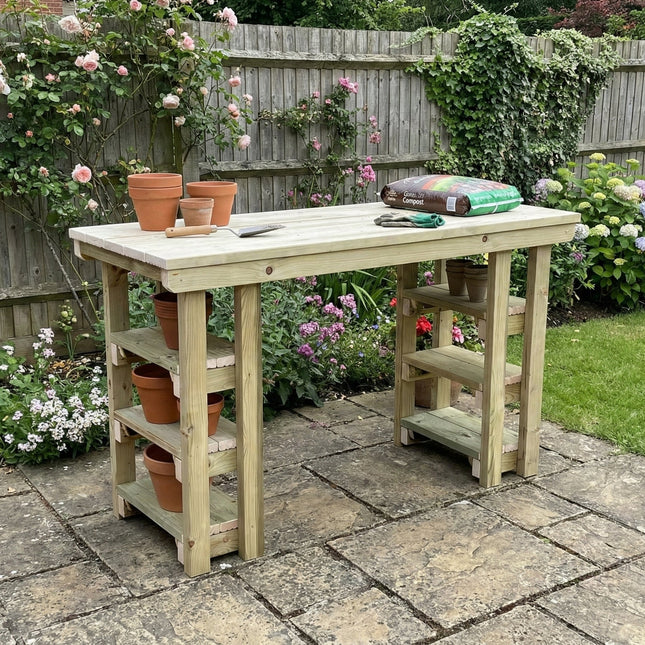 Garden potting table, multi purpose workbench (150cm)