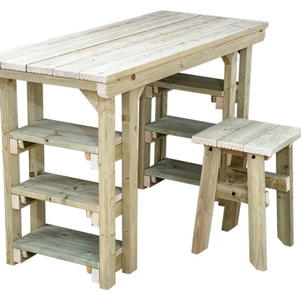 Garden potting table, multi purpose workbench (150cm + chair)