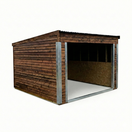 12ft x 12ft Open Front Mobile Animal Field Shelter V.2