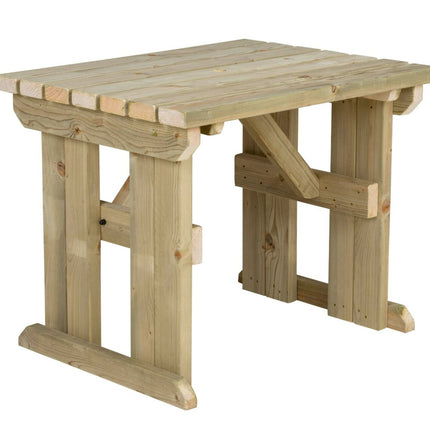 Hollies Wooden Garden Table, Outdoor Picnic Dining Desk