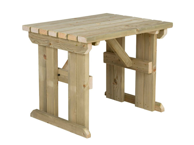 Hollies Wooden Garden Table, Outdoor Picnic Dining Desk