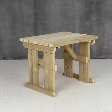Hollies Wooden Garden Table, Outdoor Picnic Dining Desk
