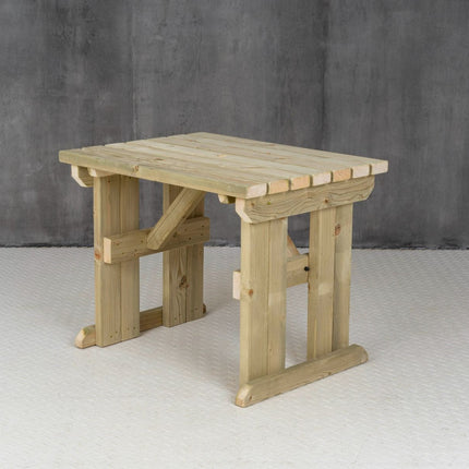 Hollies Wooden Garden Table, Outdoor Picnic Dining Desk