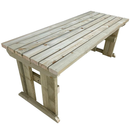 Hollies Wooden Garden Table, Outdoor Picnic Dining Desk