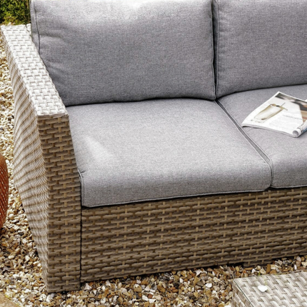 Chesterton Grey 5 Seater Polyrattan Corner Garden Sofa Set
