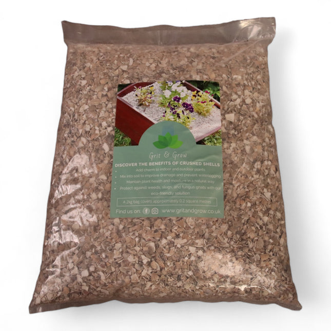 Crushed Sea Shells bag 2kg - Crushed shells - Grit & Grow