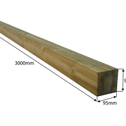 Pergola Post 94x94 Redwood 'A' Quality, Kiln Dried 12/14%, Laminated