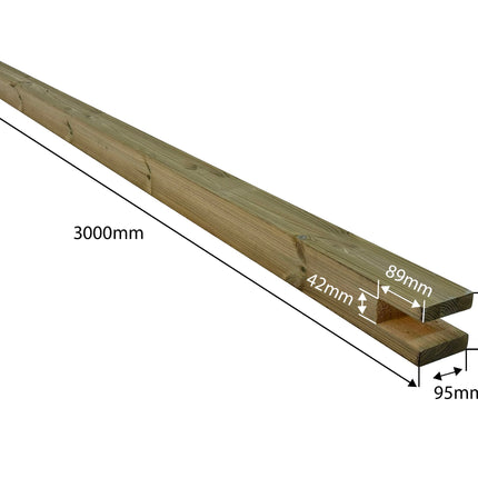 Pergola Post 94x94 Redwood 'A' Quality, Kiln Dried 12/14%, Laminated