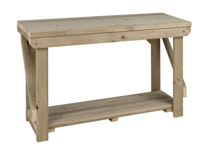 Indoor/outdoor workbench, pressure treated bench