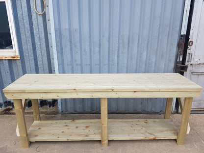 Indoor/outdoor workbench, pressure treated bench