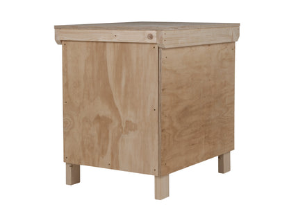 Wooden Plywood Top Workbench With Lockable Cupboard (V.9) Double Shelf