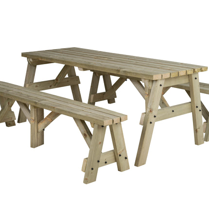 Victoria Picnic Table and Benches Set