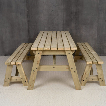 Victoria Space Saving Picnic Table and Benches Set