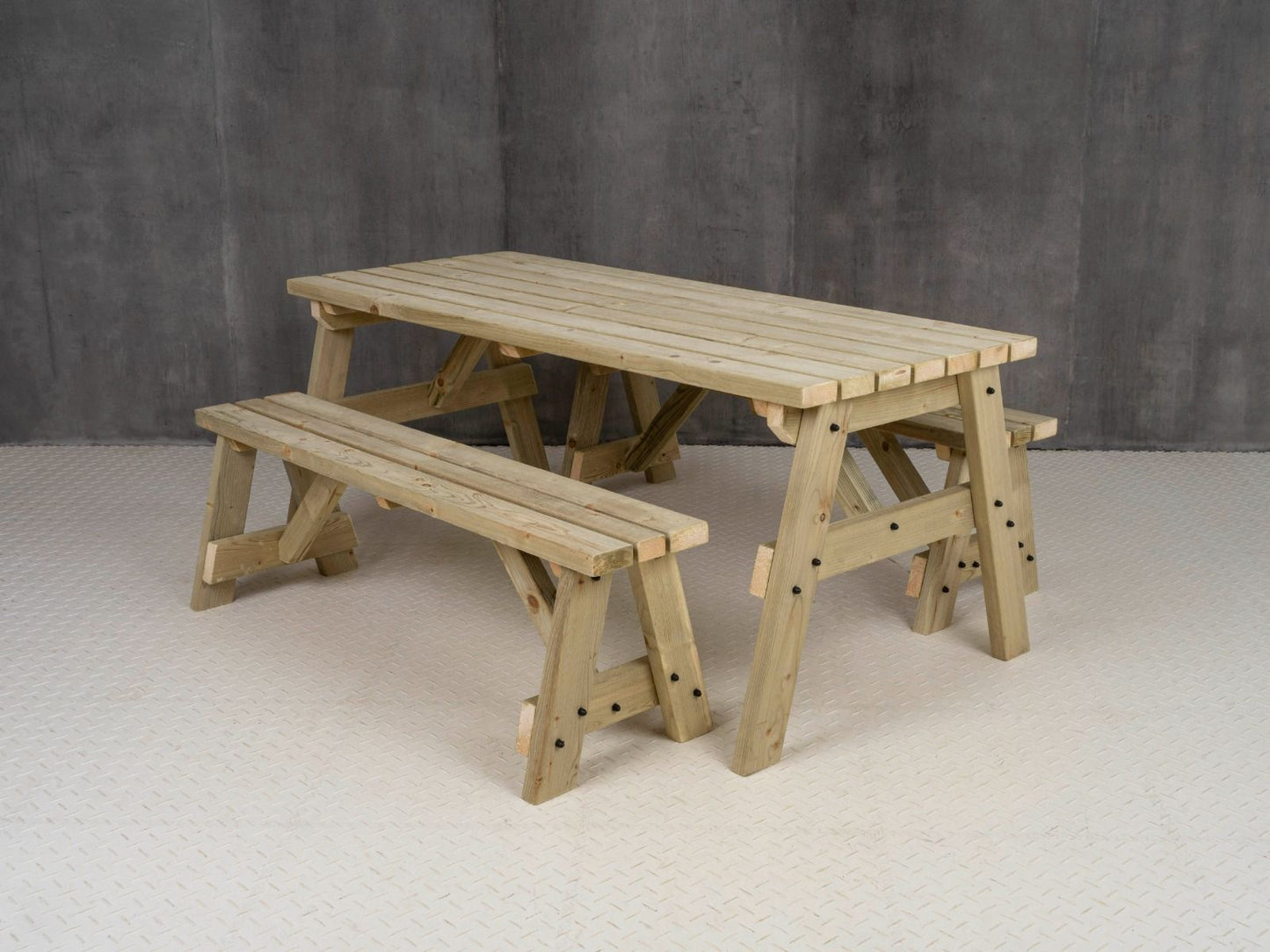 Victoria Space Saving Picnic Table and Benches Set