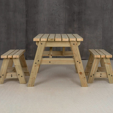 Victoria Space Saving Picnic Table and Benches Set