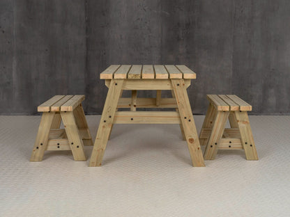Victoria Space Saving Picnic Table and Benches Set
