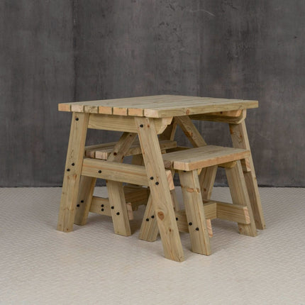 Victoria Space Saving Picnic Table and Benches Set