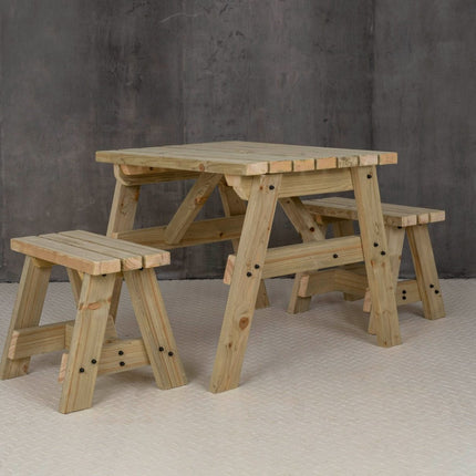 Victoria Space Saving Picnic Table and Benches Set