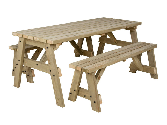 Victoria Space Saving Picnic Table and Benches Set