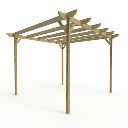 Corbel Wooden Garden Pergola Kit