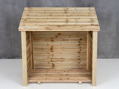 Wooden Log Store (W-119cm, H-118cm, D-71cm)