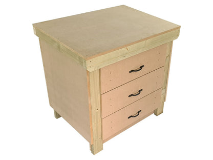 Wooden Mdf Top Workbench, Tool Cabinet (V.2) With Drawers