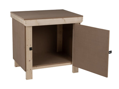 Wooden MDF Top Workbench With Lockable Cupboard (V.9)
