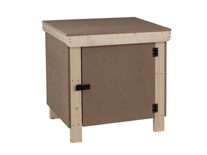 Wooden MDF Top Workbench With Lockable Cupboard (V.9)