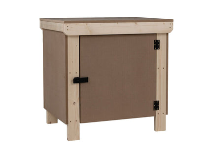 Wooden MDF Top Workbench With Lockable Cupboard (V.9)