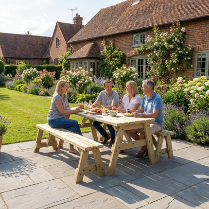 Victoria Picnic Table and Benches Set