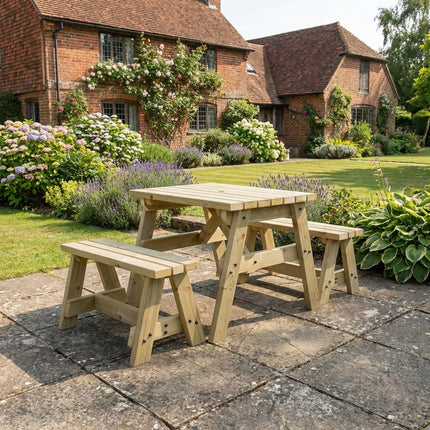 Victoria Picnic Table and Benches Set