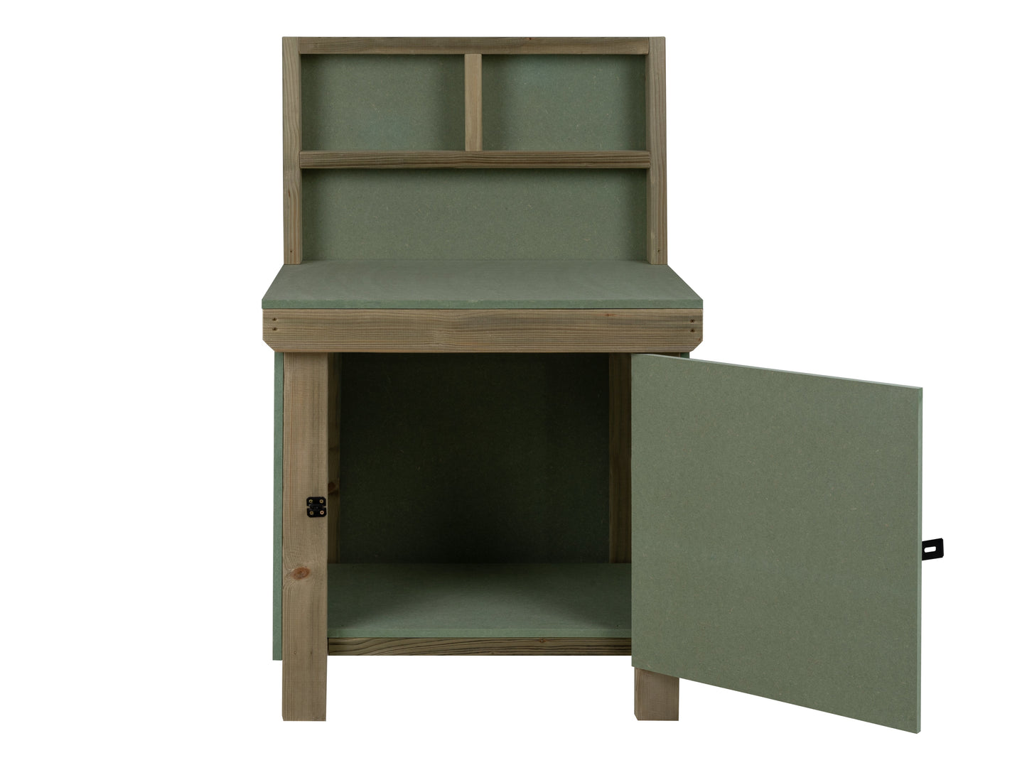 Wooden UniMDF Moisture Resistant Workbench With Lockable Cupboard (V.9) With Back panel