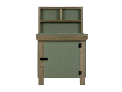 Wooden UniMDF Moisture Resistant Workbench With Lockable Cupboard (V.9) With Back panel
