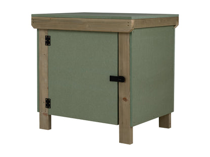 Wooden UniMDF Moisture Resistant Workbench With Lockable Cupboard (V.9) Double Shelf
