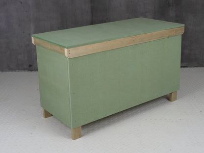 Wooden UniMDF Moisture Resistant Workbench With Lockable Cupboard (V.9) Double Shelf