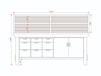 Acorn Heavy-duty Cupboard Workbench (V.2)