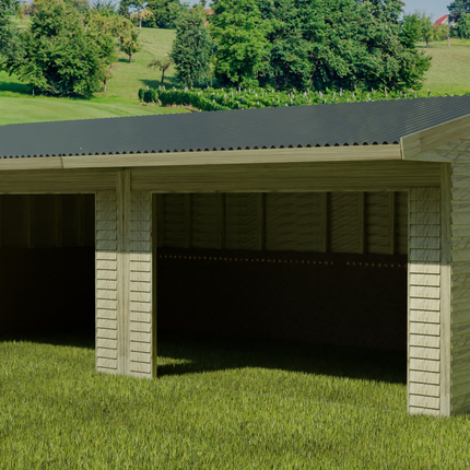 Animal Field Shelter V.6 Open Front/Apex Roof
