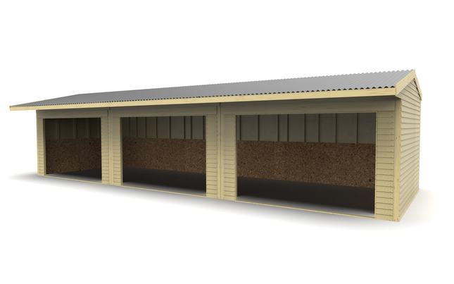 Animal Field Shelter V.6 Open Front/Apex Roof