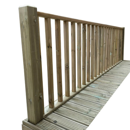 Decking Kit With Two Side Balustrade