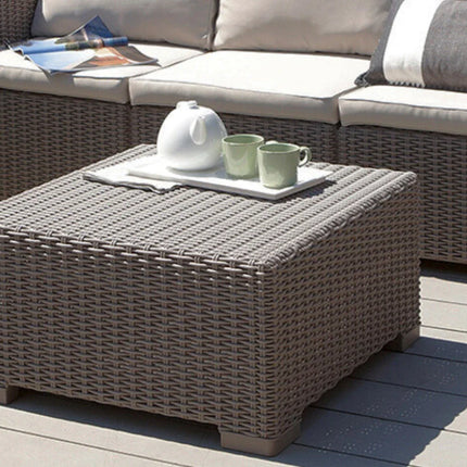 Keter California Taupe Rattan Coffee Table 68 x 68cm