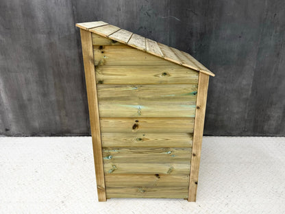 Wooden Premium Tongue/Groove Log Store with Shelf (W-79cm, H-126cm or H-180cm, D-88cm)
