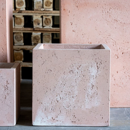 Cubrosa | Blushstone – 85cm XXL Concrete Square Planter – 459L Block Plant Pot
