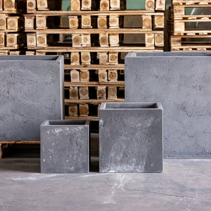 Cubrosa | Onyx Dusk – 100cm XXL Concrete Square Planter – 782L Block Plant Pot