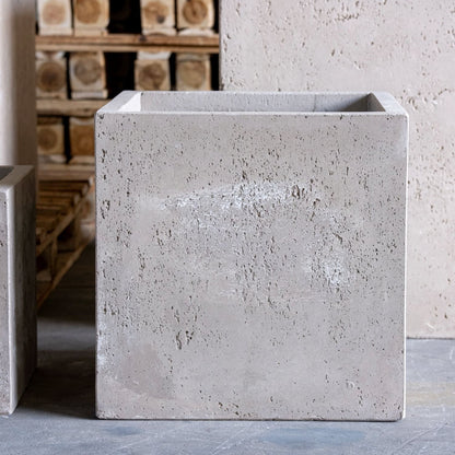 Cubrosa | Truffle – 70cm Large Square Concrete Planter – 246L Modern Outdoor Plant Pot