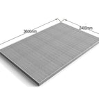 2.4m x 3.6m / 2x4 (38mm x 89mm) / Natural (Light Green)