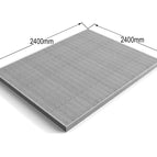 2.4m x 2.4m / 2x4 (38mm x 89mm) / Natural (Light Green)