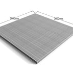 3.6m x 3.6m / 2x4 (38mm x 89mm) / Natural (Light Green)