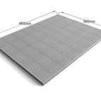 3.6m x 4.8m / 2x4 (38mm x 89mm) / Natural (Light Green)
