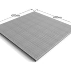 4.2m x 4.2m / 2x4 (38mm x 89mm) / Natural (Light Green)